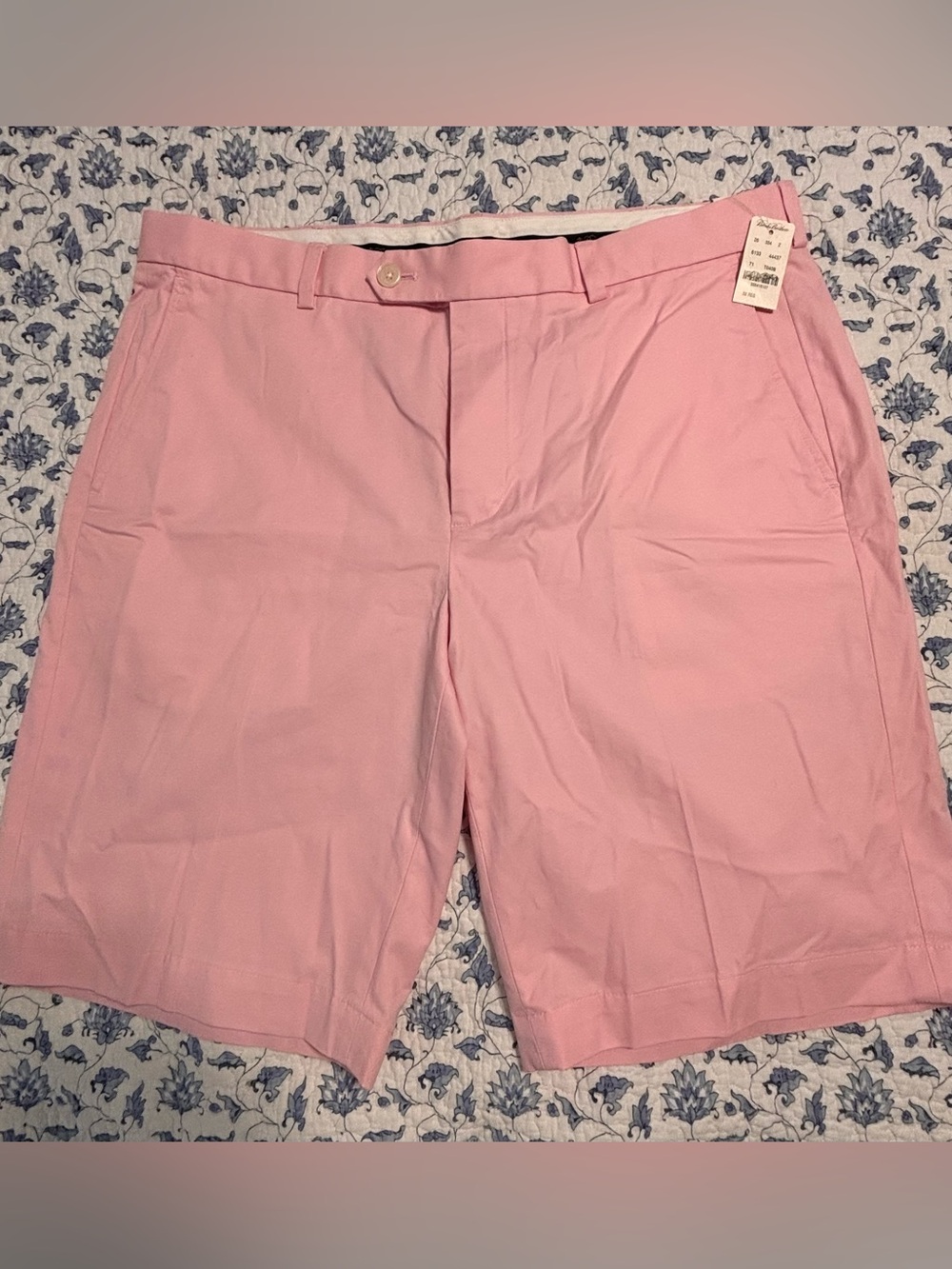 Brooks Brothers shorts men's 38 x 11 pink cotton Bermuda preppy luxury beach